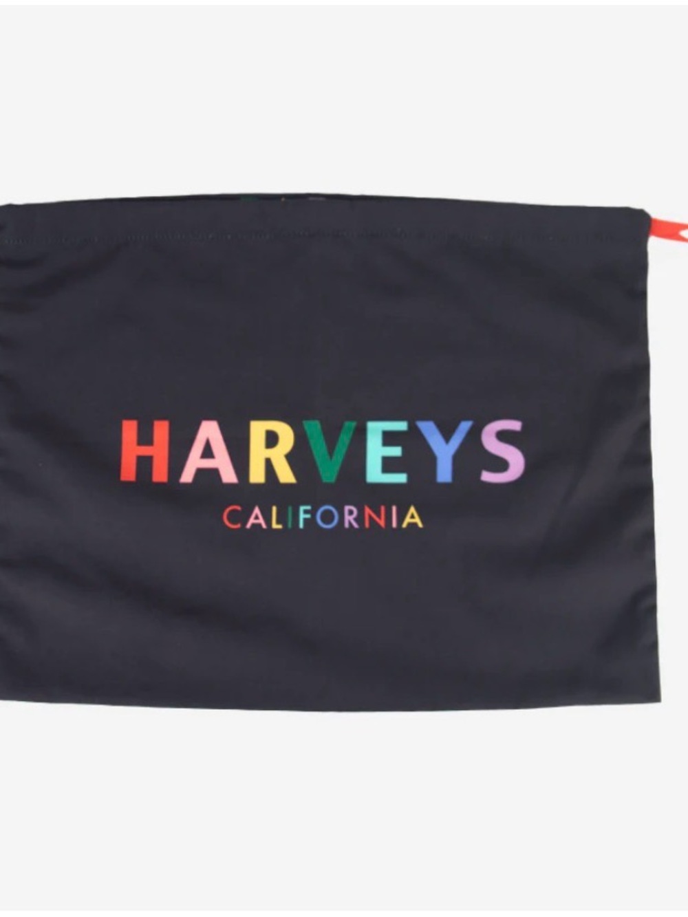 Harveys Black Dust Bag with Rainbow Logo